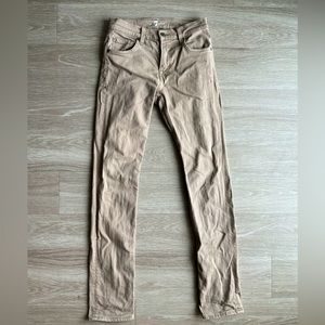 Men’s 7 FOR ALL MANKIND PAXTYN - Size 28 Khaki Skinny Jeans